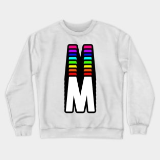 Rainbow Letter, M Crewneck Sweatshirt